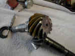 The pinion gear had to be ground to clear the OX locking ring.