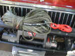 ORO's X-Line synthetic winch rope and safety hook.