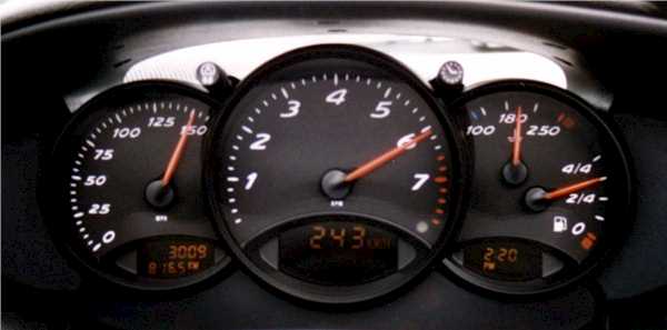 porsche speedometer