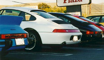 One of the Porsches in attendance included Robert Wood's Carrera 4S with 18" Kinesis K28 wheels.