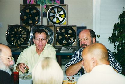 Robert Wood enjoys dinner with Mark Dodson and Bob Mayberry