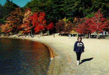 Kristina at Walden Pond