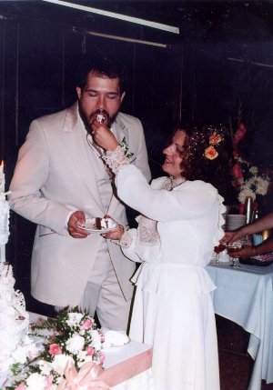 Tom and Sylvia Eating Cake